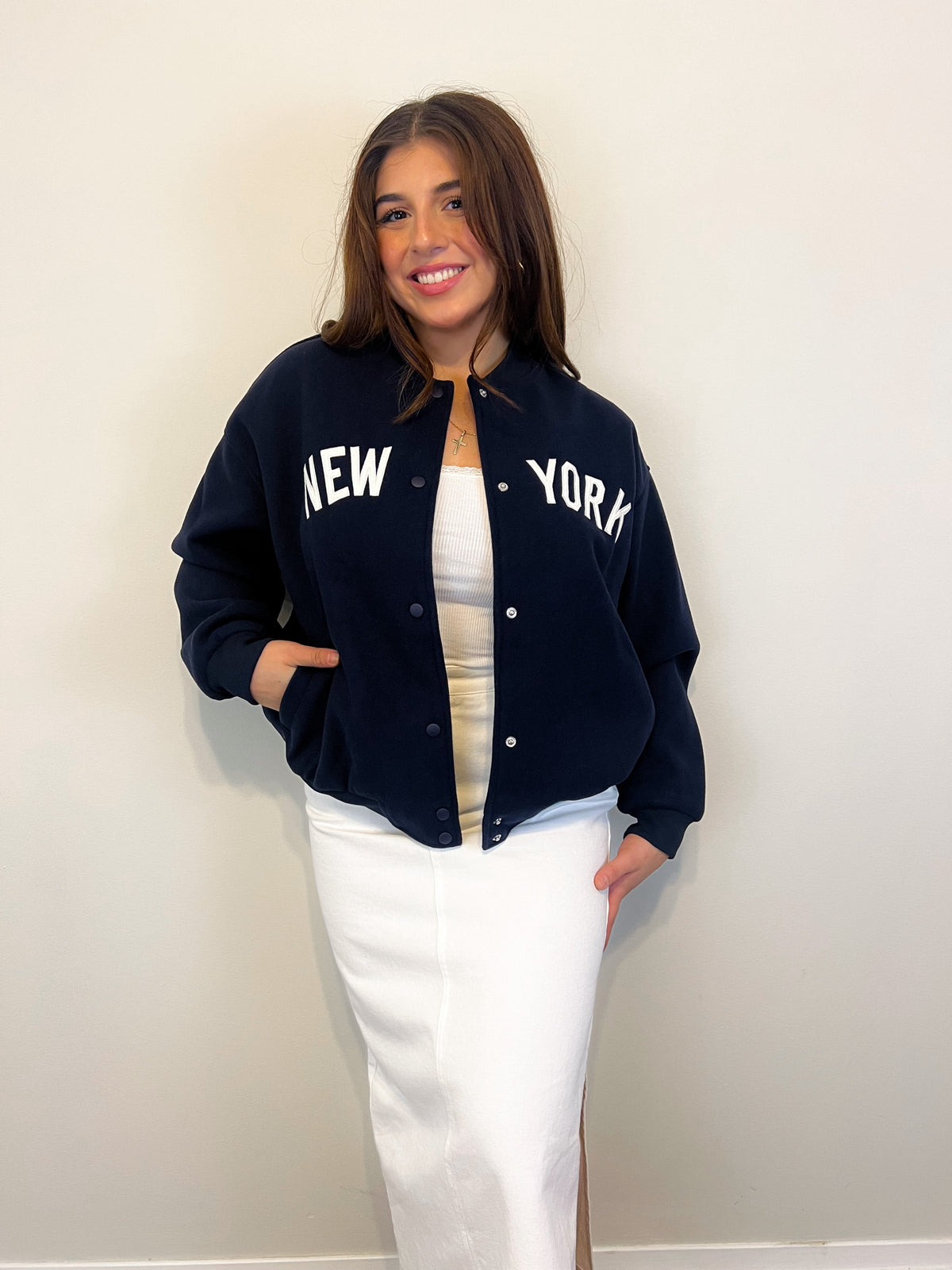 I Love New York Varsity Jacket