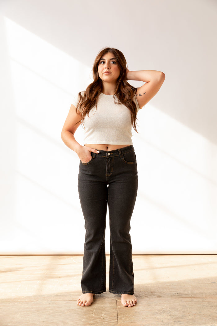 FADED FLARE DENIM