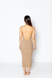 MIKA RIBBED MIDI DRESS